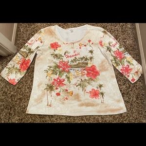 Christopher and Banks Hawaii Themed Shirt